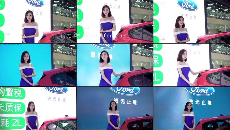  4K 2018廣州車展 레이싱모델 Racing Model FORD車模02 auto show 모터쇼 モーターショー  