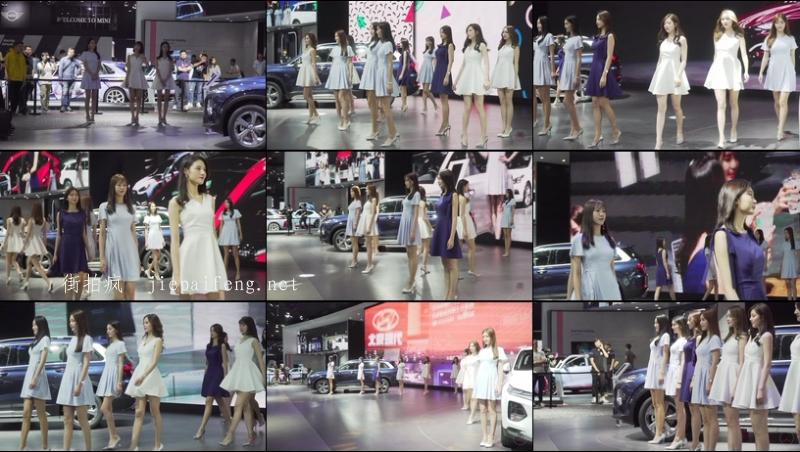  4K 2018廣州國際車展 레이싱모델 Racing Model Showgirl HYUNDAI車模02 모터쇼  
