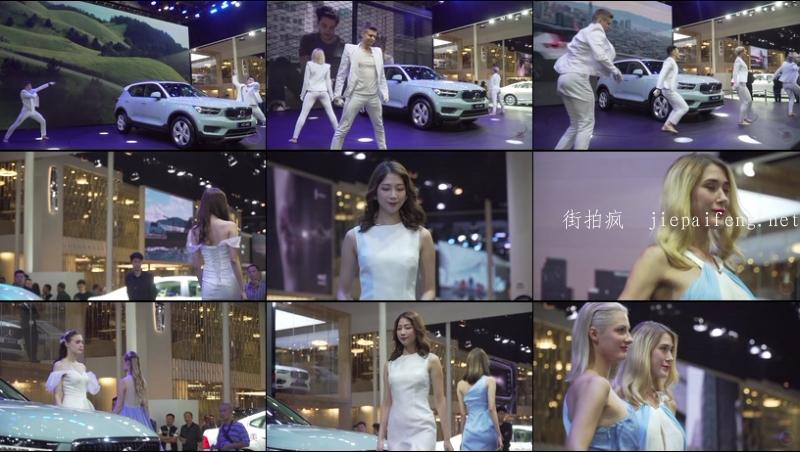  4K 2018廣州國際車展 레이싱모델 Racing Model Showgirl VOLVO SHOW TIME V1 GuangZhou auto show 広州モーターショー  