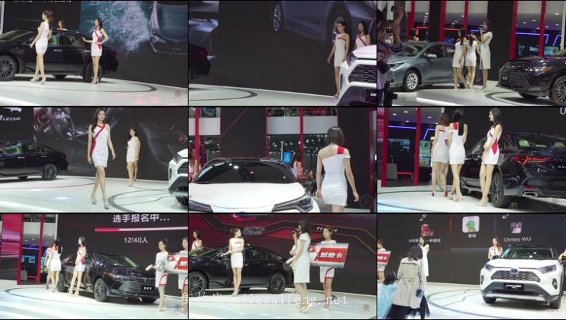  4K 2019廣州車展 레이싱모델 Racing Model 一汽TOYATA車模01  