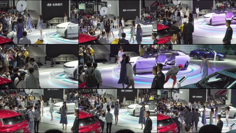  4K 2019廣州車展 레이싱모델 Racing Model Hyundai車模01  