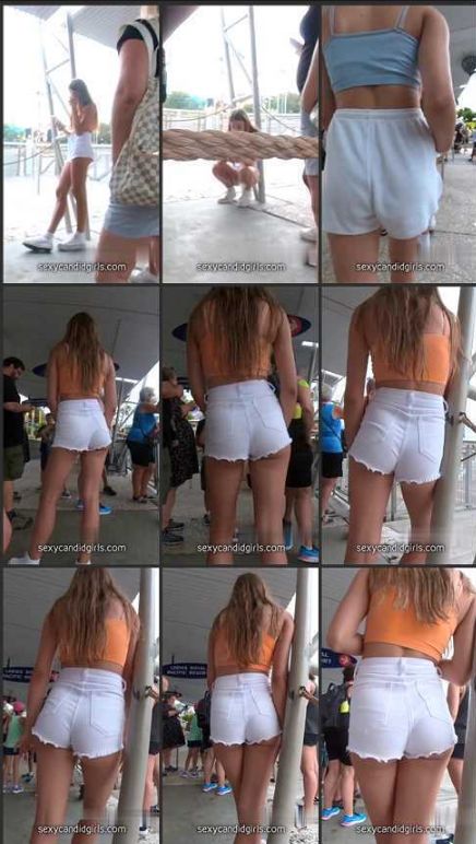 Skinny JB Teen In White Shorts Awesome Ass