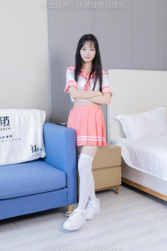 [BoBoSocks袜啵啵]NO.429 甜甜圈-板鞋、白棉袜、过膝白棉袜