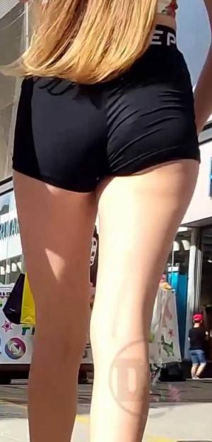Long Hair JB Teen In Nike Pro Shorts