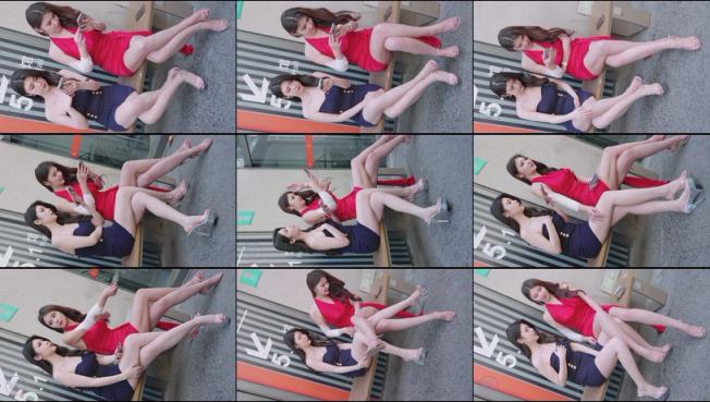 4K 2025上海車展 網紅車模 #弦子#香江富贵花 Sexy Chinese Model #미니스커트 #beautyleg 10 #美人