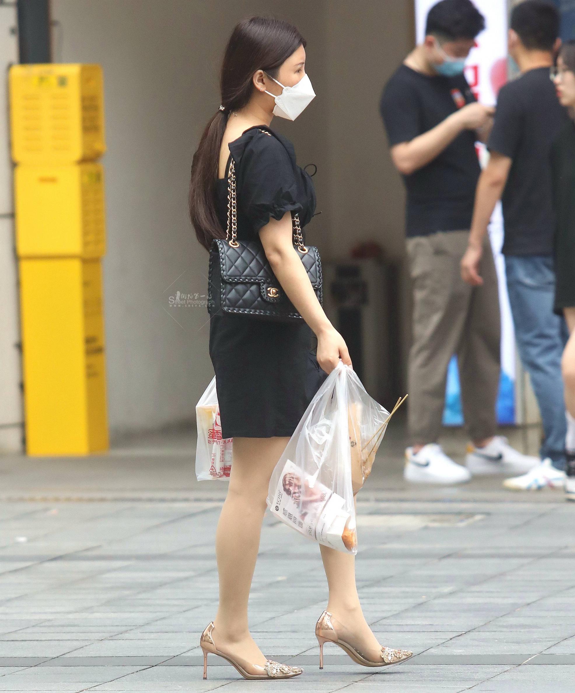  诱惑肉丝街拍高跟shaofu-17P